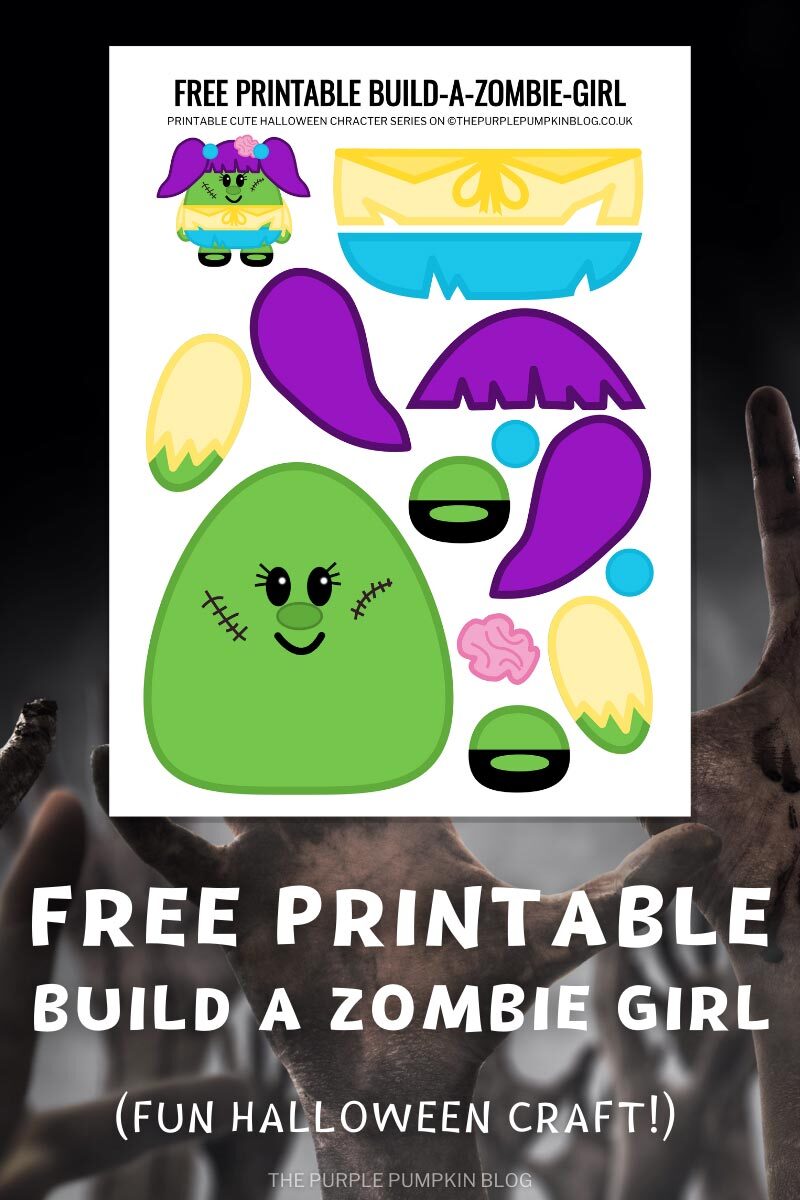 Free Printable Build A Zombie (Fun Halloween Craft)