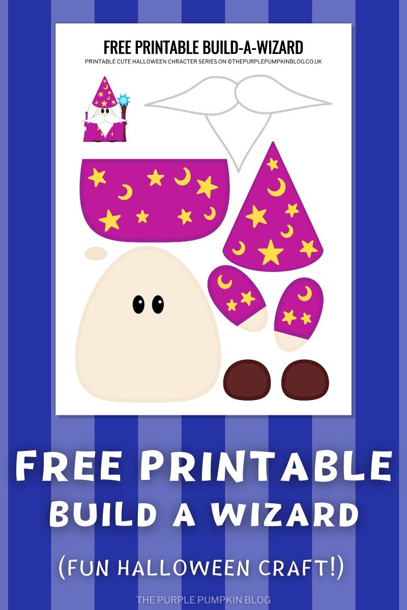 Free Printable Build a Wizard (Fun Halloween Craft!)