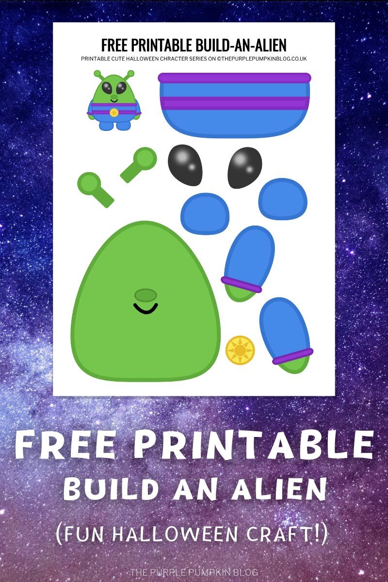 Free Printable Build an Alien (Fun Halloween Craft)