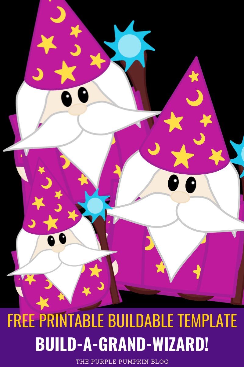 Free Printable Buildable Template - Build a Grand Wizard