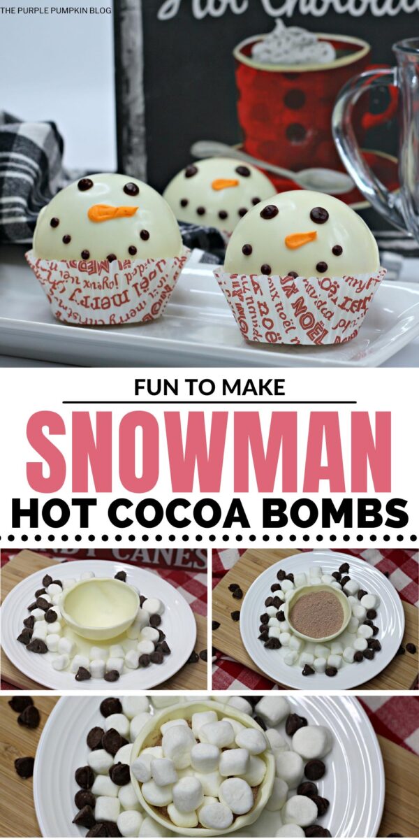 Fun to Make Snowman Hot Cocoa Bombs