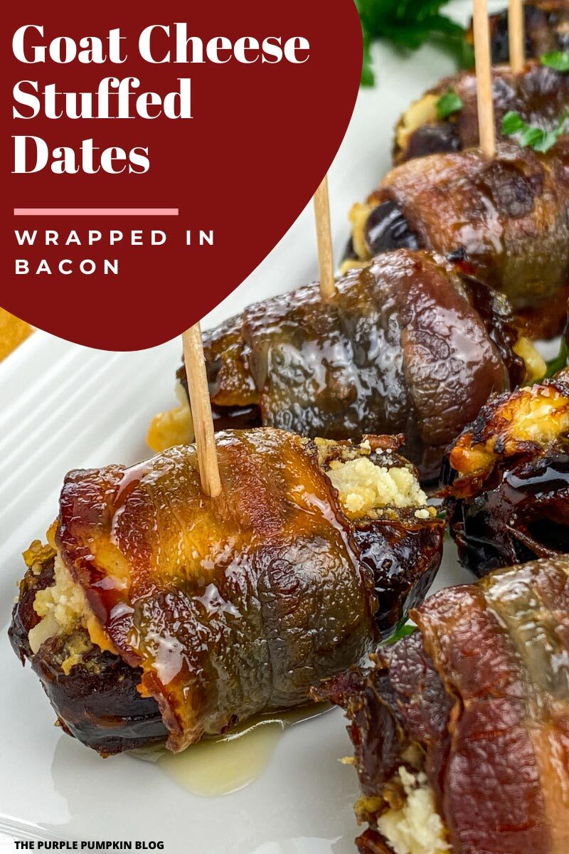 Goat Cheese Stuffed Dates Wrapped in Bacon