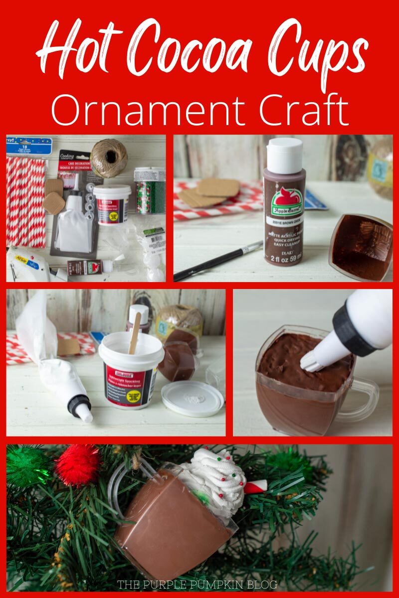 Hot Cocoa Cups Ornament Craft