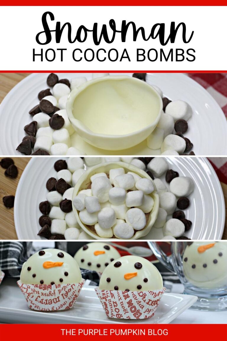 Fun To Make White Chocolate Snowman Hot Cocoa Bombs