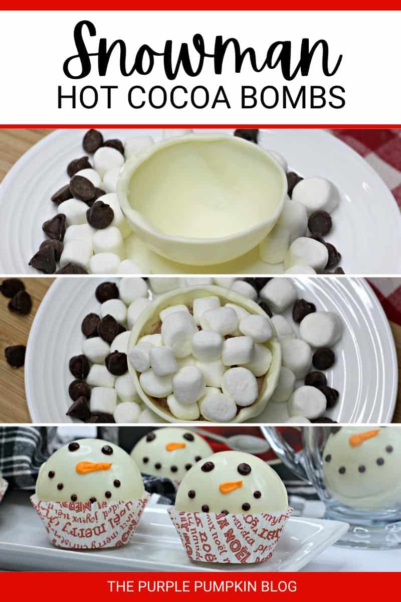 Fun To Make White Chocolate Snowman Hot Cocoa Bombs