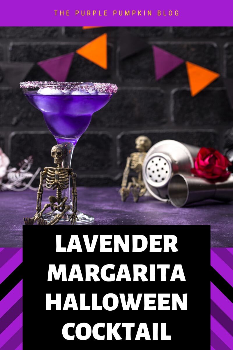 Lavender Margarita Halloween Cocktail