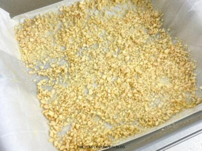 Layer of Crushed Almonds