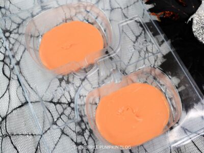Melted Orange Candy in Pumpkin Mold