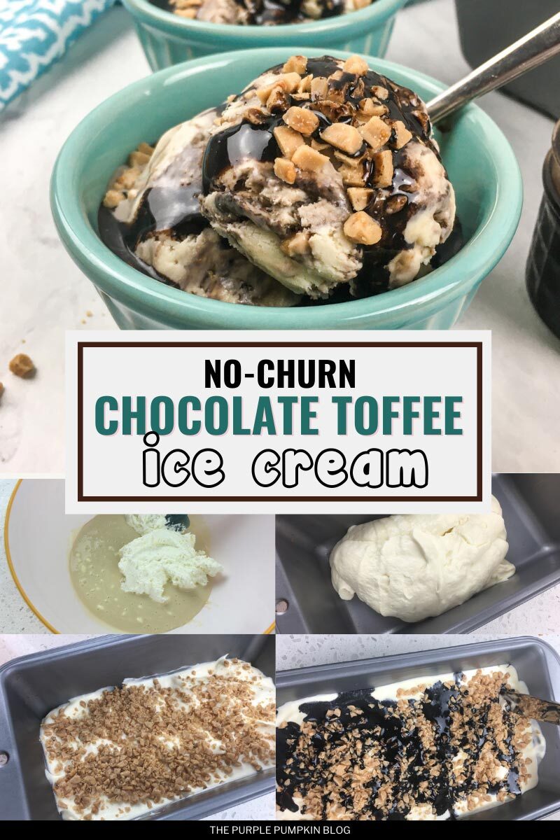 No-Churn Chocolate Toffee Ice Cream Recipe