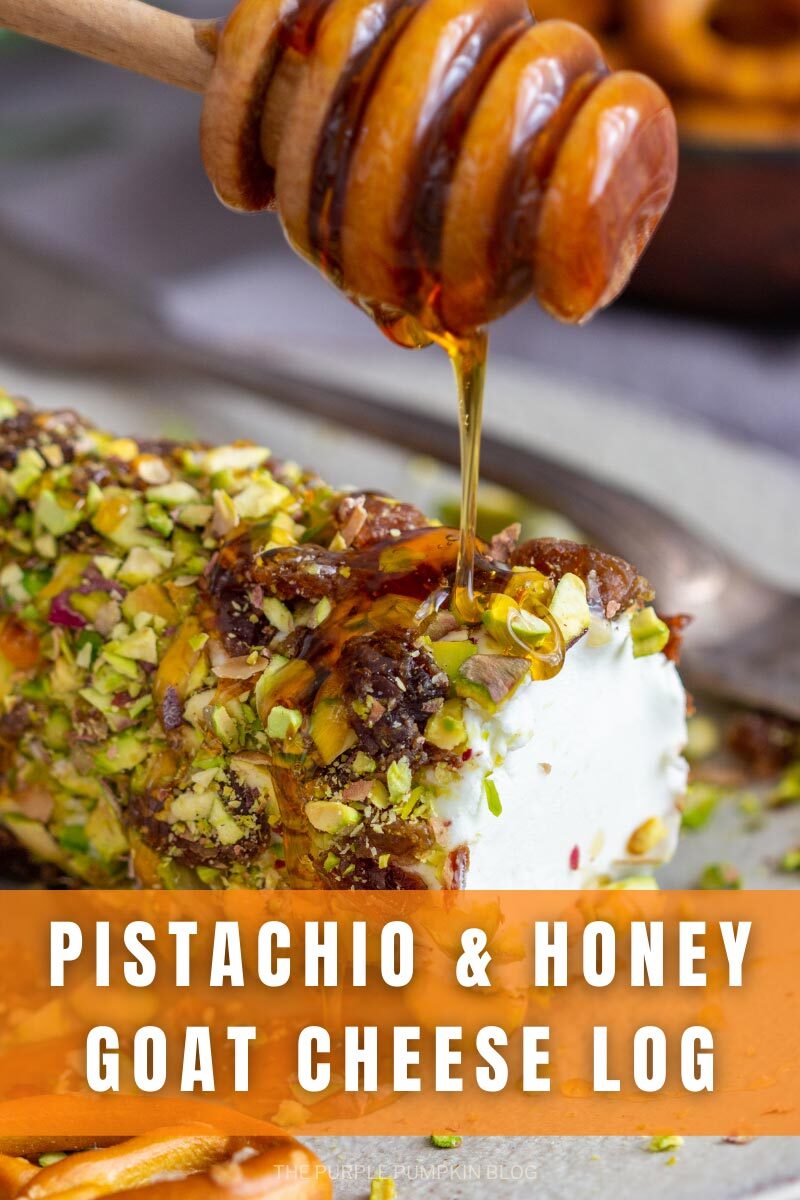 Pistachio & Honey Goat Cheese Log