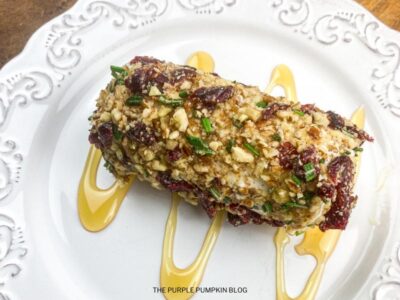 Plating Up the Cheese Log