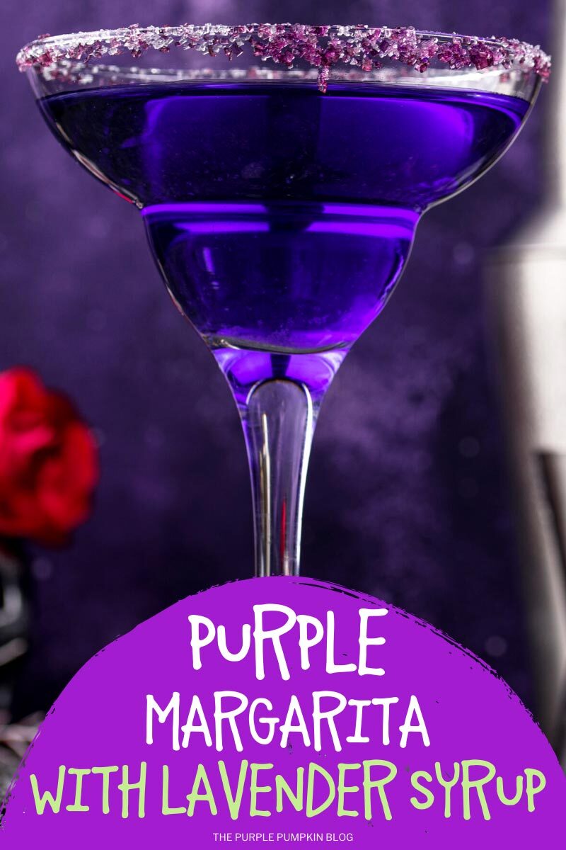 Purple Margarita with Lavender Syrup