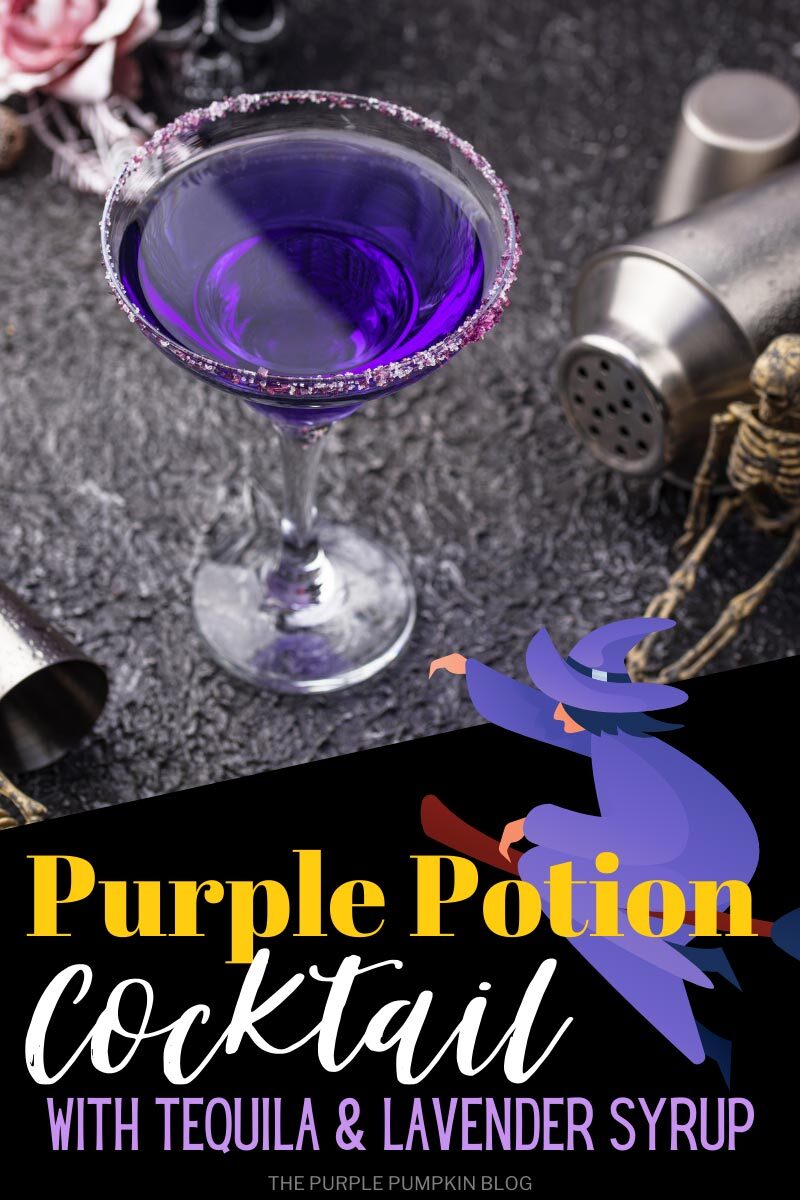 Purple Potion Cocktail with Tequila & Lavender Syrup