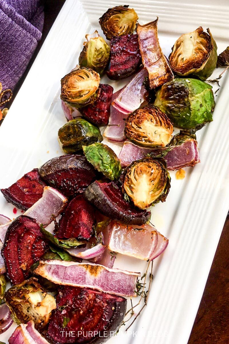 Roast Beets and Brussels Sprouts Recipe