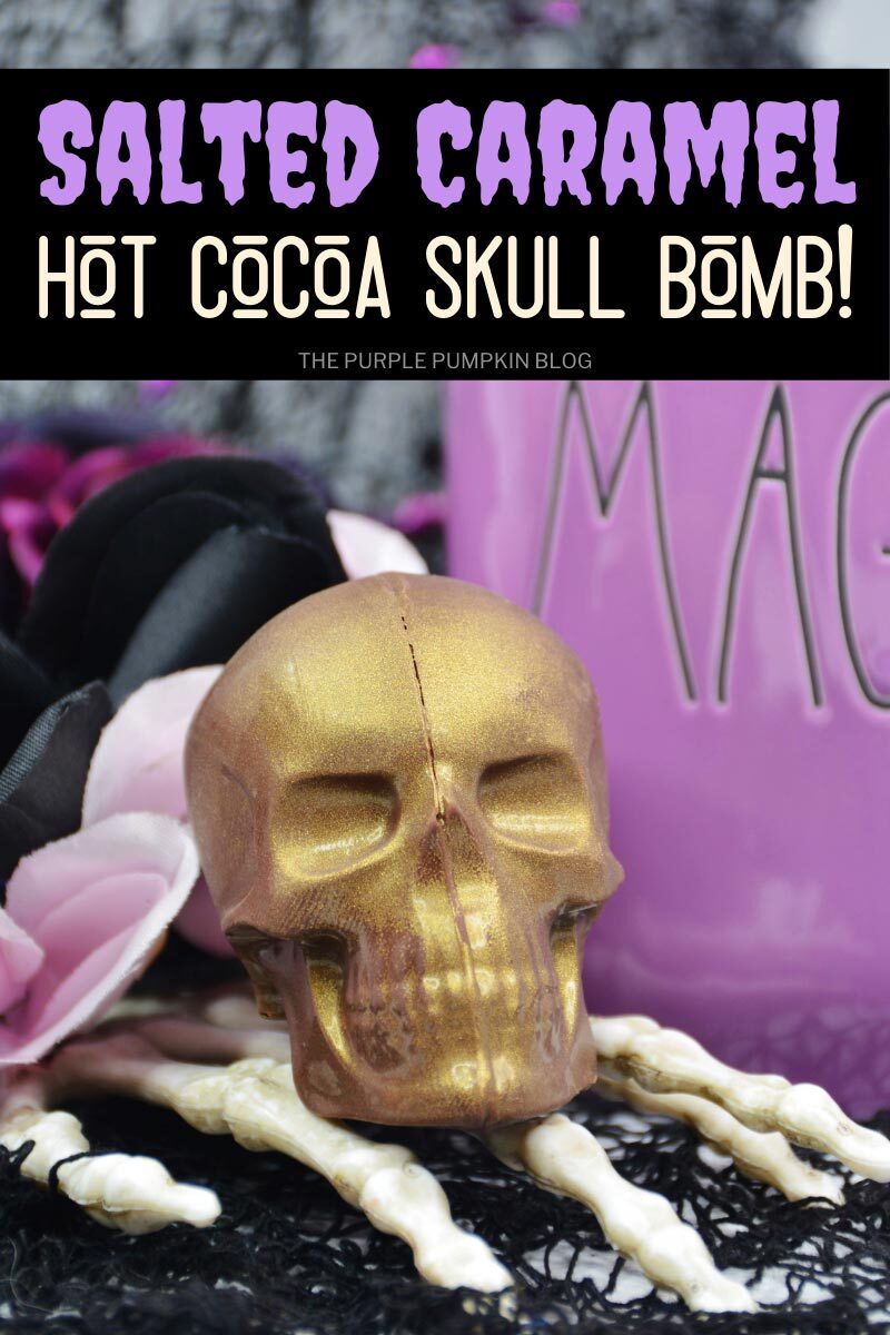 Salted Caramel Hot Cocoa Skull Bomb!