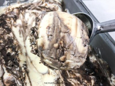 Scoop of Chocolate Toffee Ice Cream