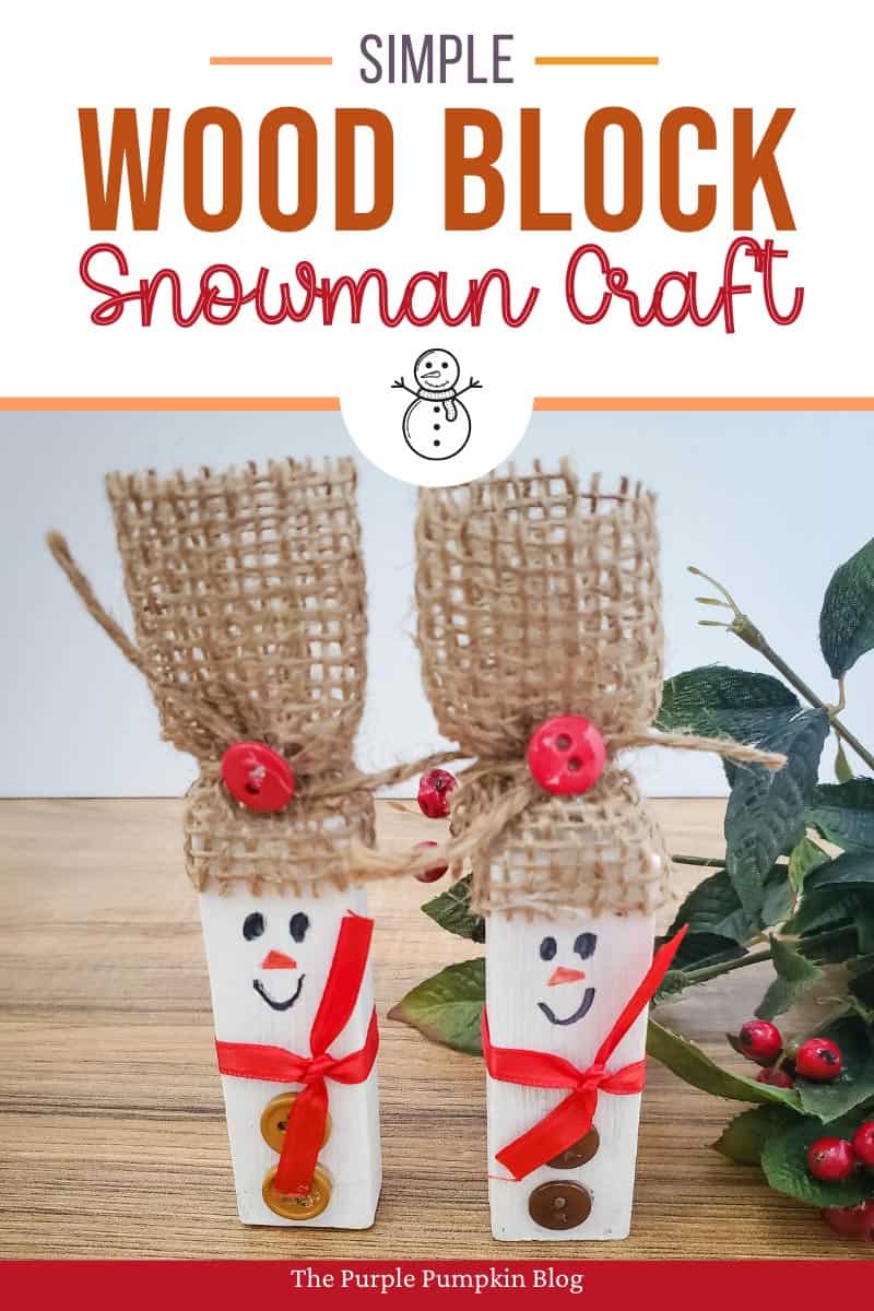 Simple-Wood-Block-Snowman-Craft