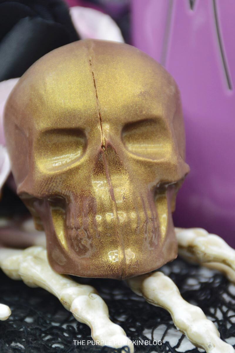 Skull-Shaped Hot Cocoa Bomb