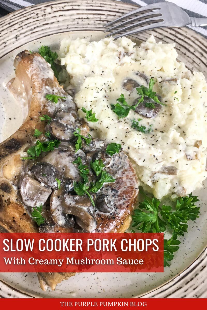 Slow Cooker Pork Chops with Creamy Mushroom Sauce