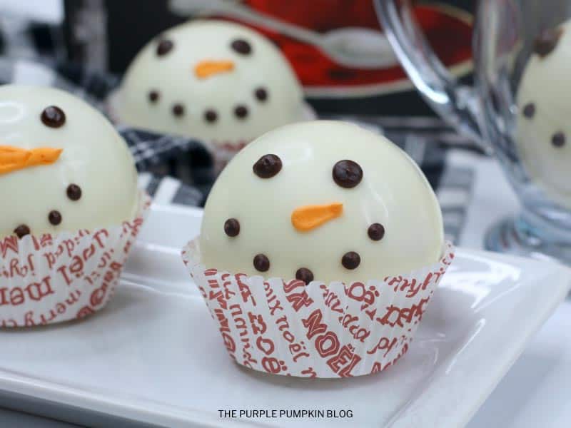 Fun To Make White Chocolate Snowman Hot Cocoa Bombs