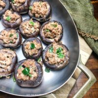 Spicy Turkey Stuffed Mushrooms Recipe