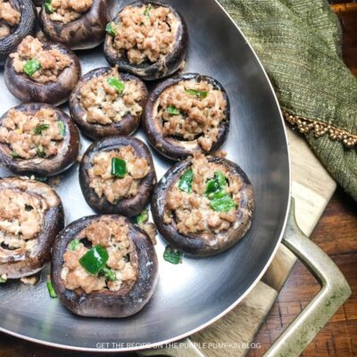 Spicy Turkey Stuffed Mushrooms Recipe