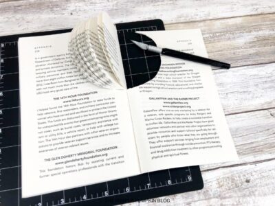 Step 4 - Cutting Through Book