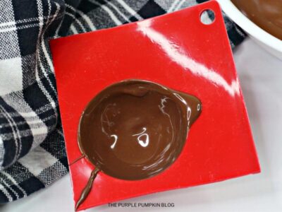 Swirling Chocolate in Mold