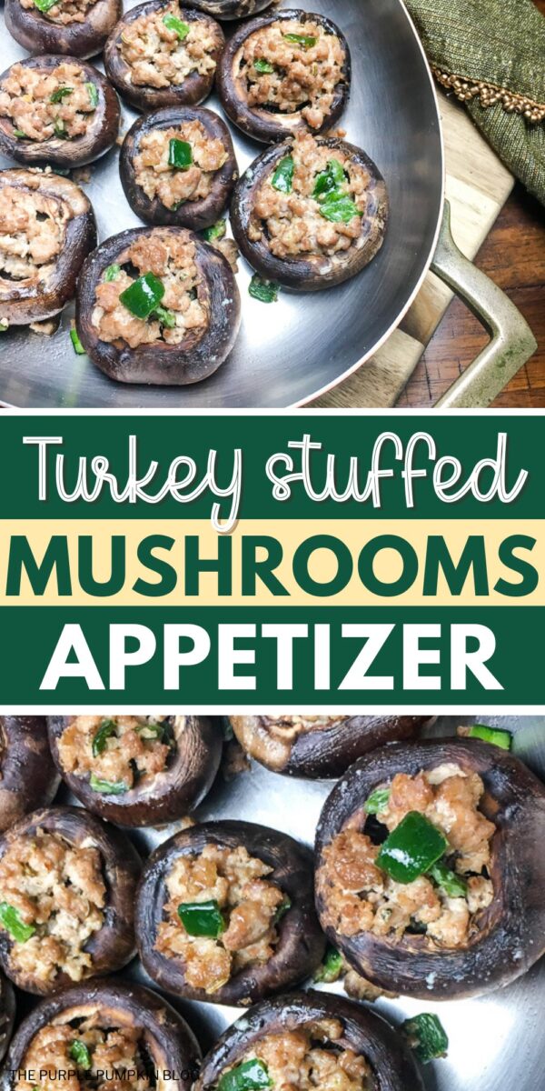 Turkey Stuffed Mushrooms Appetizer