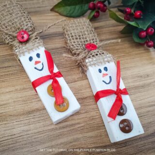 Wood Snowman Craft