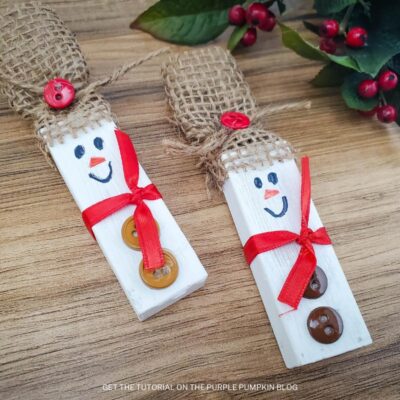 Wood Snowman Craft