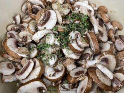 Adding Herbs to Mushrooms