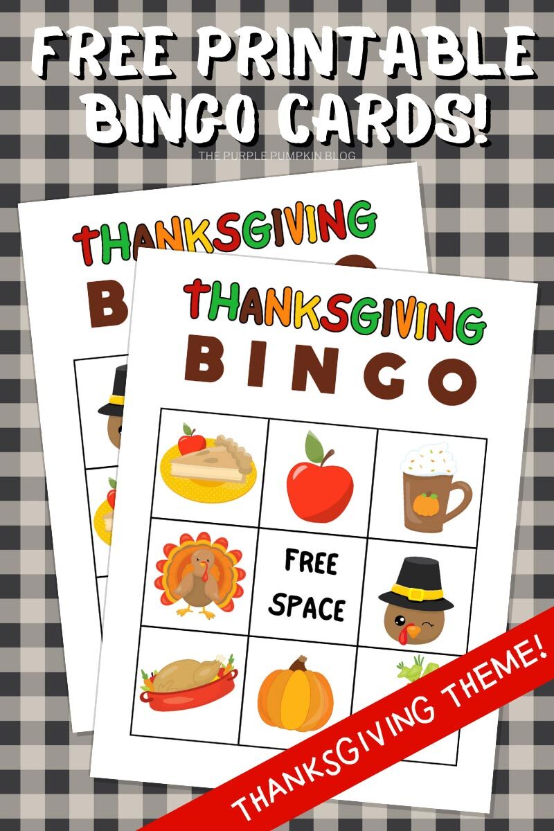 Free Printable Bingo Cards! Thanksgiving Theme!