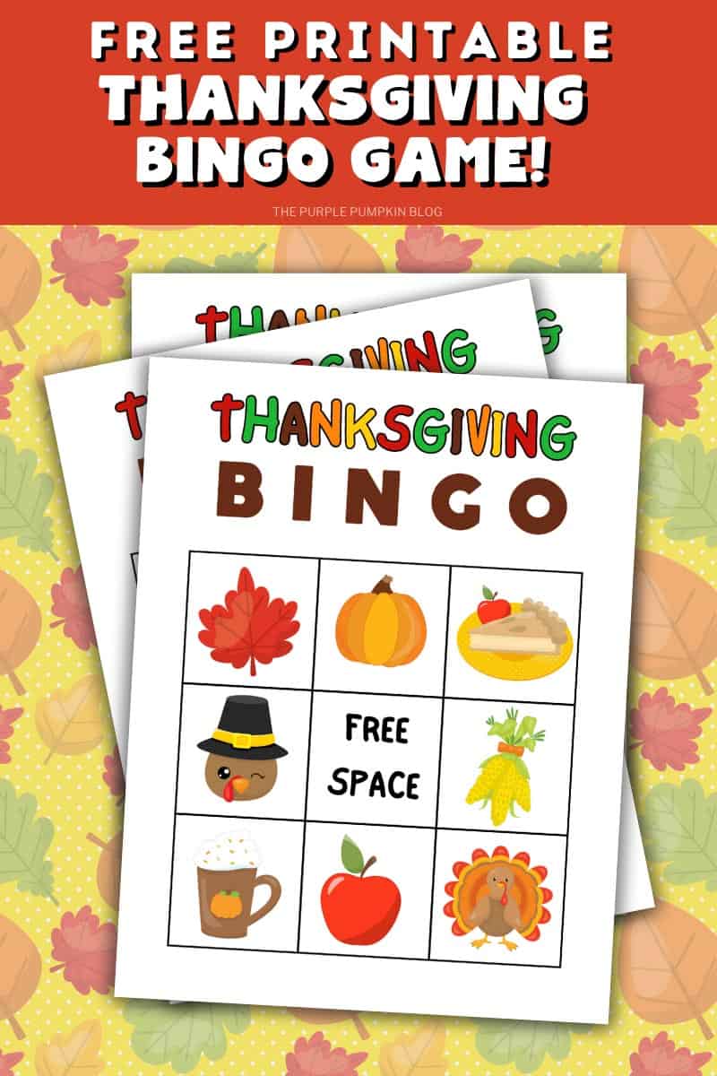 Free Printable Thanksgiving Bingo Cards