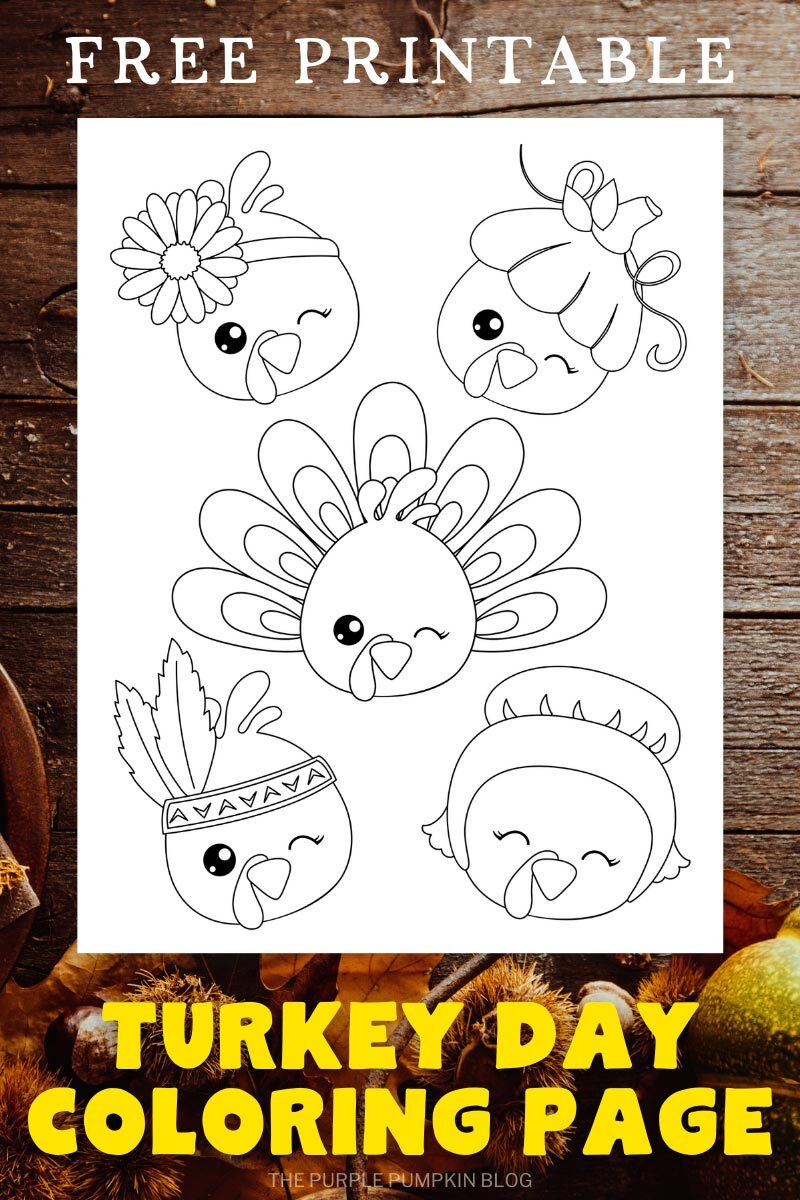 Free Printable Turkey Day Coloring Page