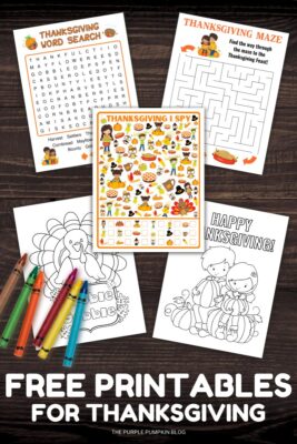 15+ Thanksgiving Free Printables and Crafts For All The Family!