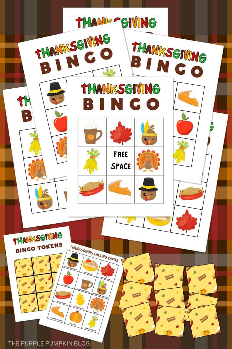 Free Printable Thanksgiving Bingo Cards