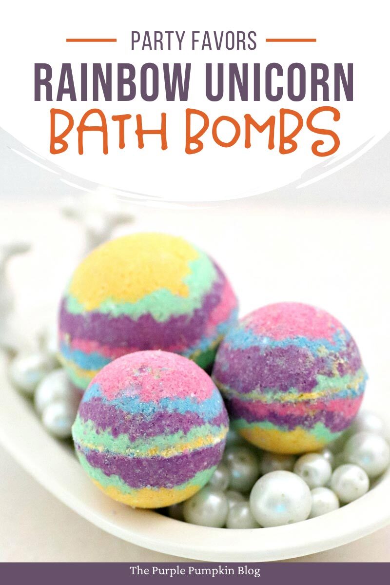 Party Favors! Rainbow Bath Bombs