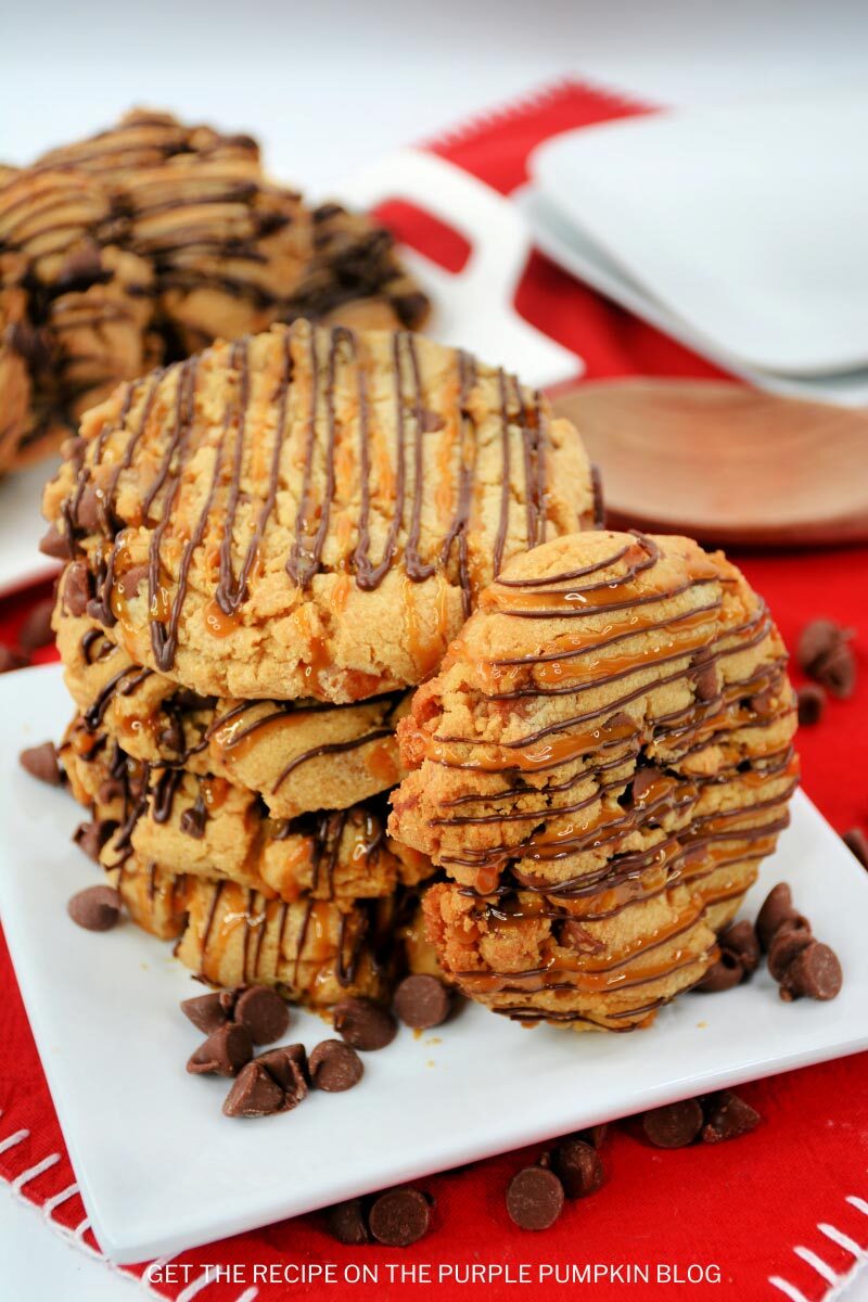 Peanut Butter Salted Caramel Cookies