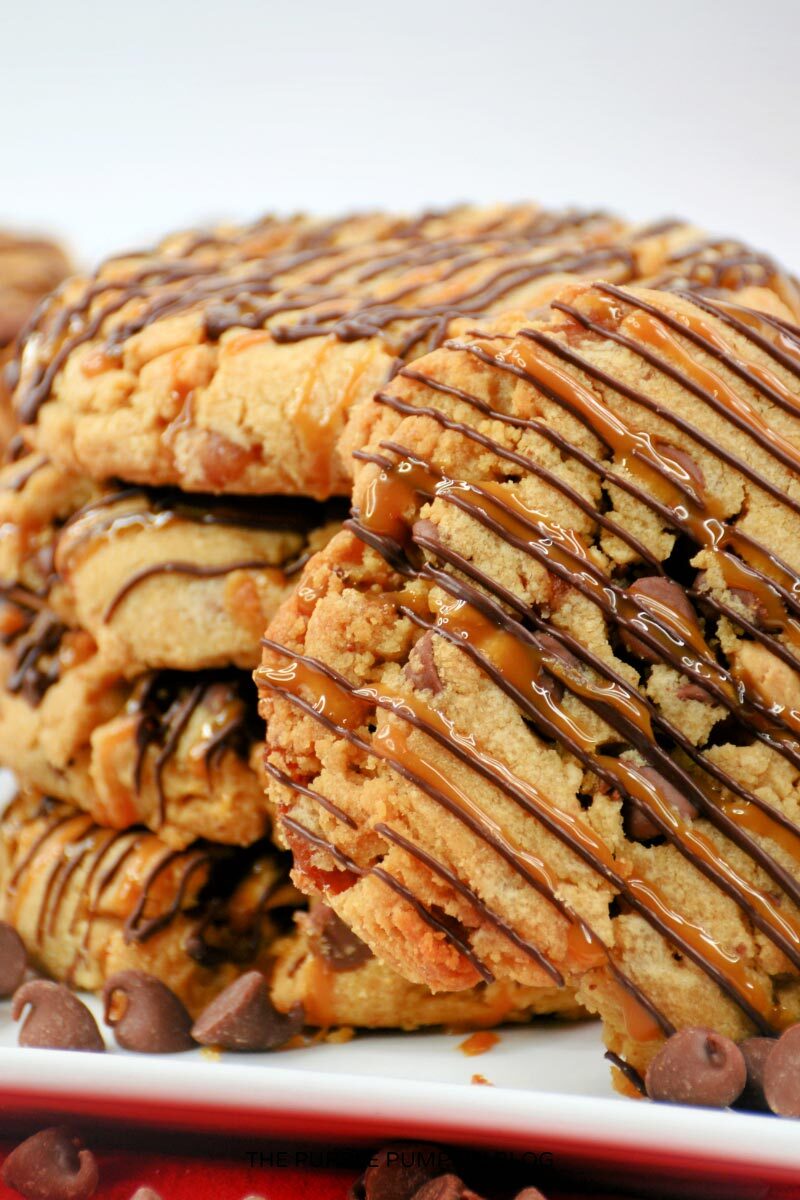 Peanut Butter Salted Caramel Cookies