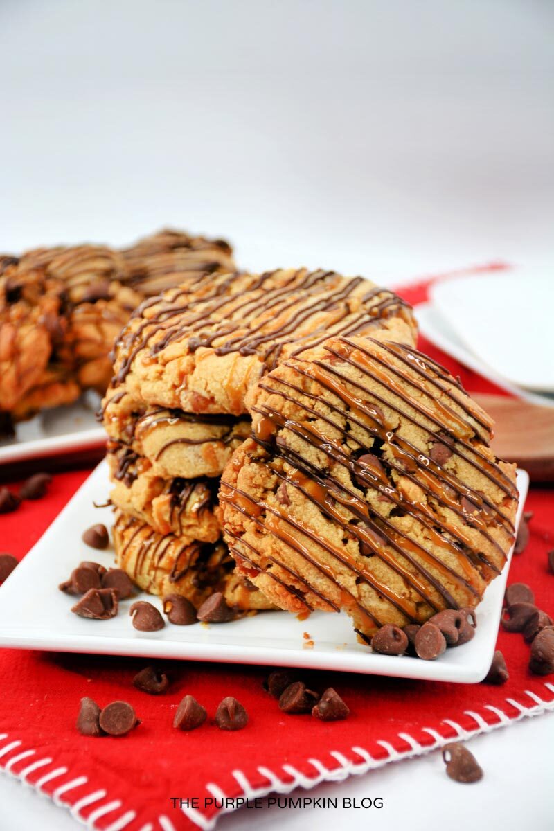 Peanut Butter Salted Caramel Cookies