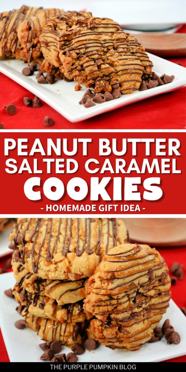 Peanut Butter Salted Caramel Cookies - Homemade Gift Idea