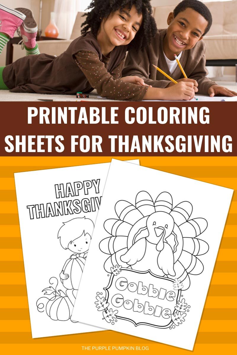 Printable Coloring Sheets for Thanksgiving