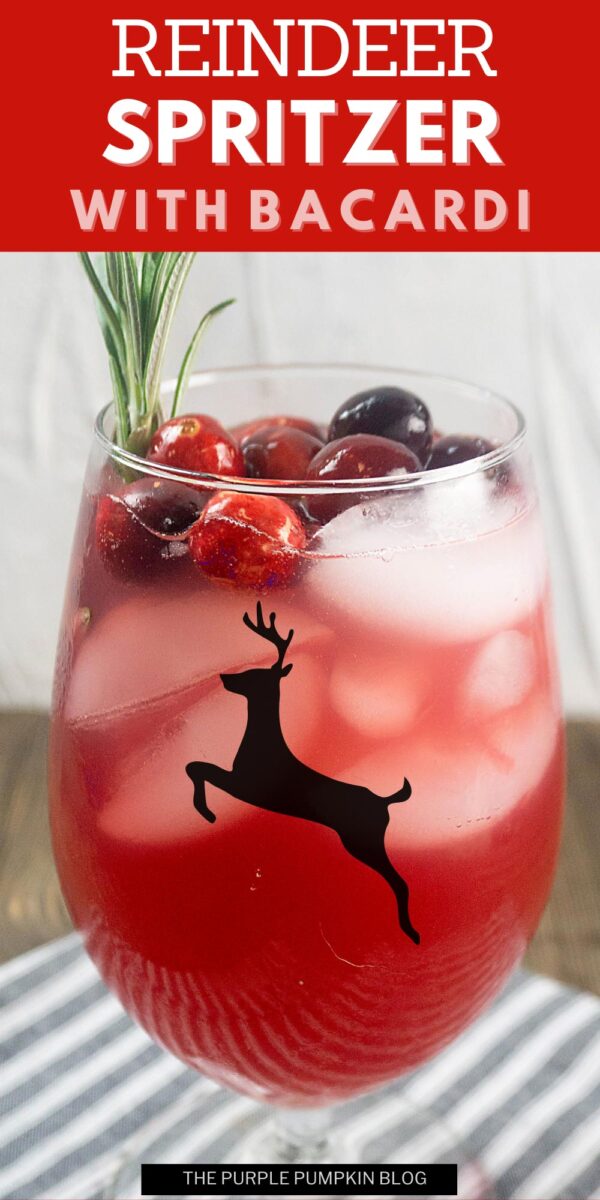Reindeer Spritzer with Bacardi Rum