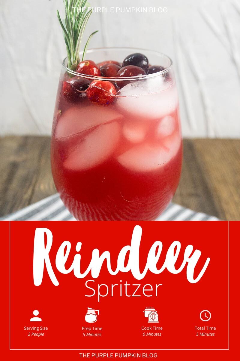 Reindeer Spritzer Cocktail