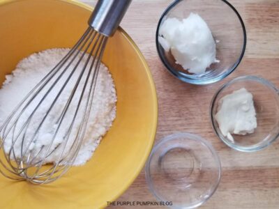 Step 2 - Adding Wet Ingredients to Dry