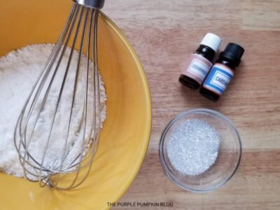Step 3 - Adding Essential Oils & Glitter