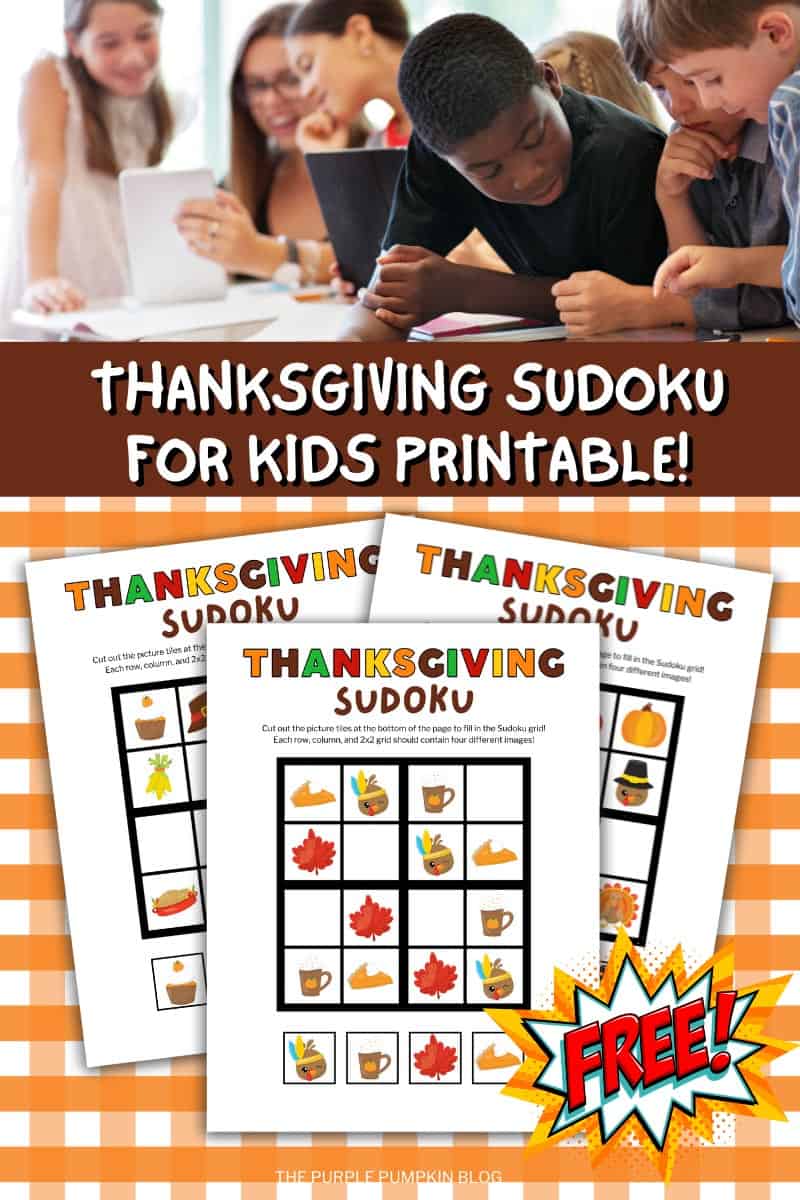 Thanksgiving-Sudoku-for-Kids-Printable