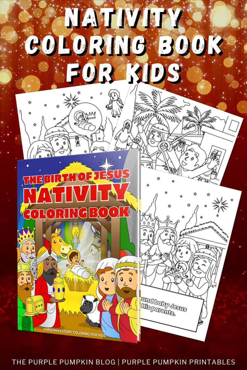 Free Printable Christmas Nativity Coloring Page for Kids!