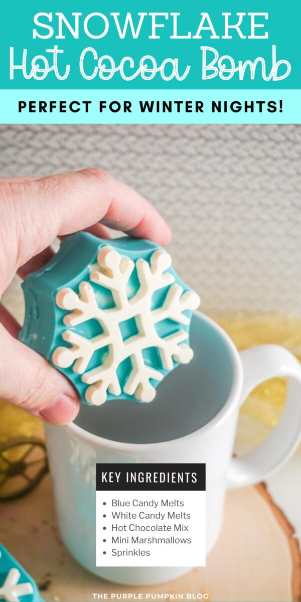 Snowflake Hot Cocoa Bomb - Perfect for Winter Nights
